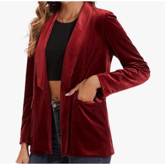 26) Mint Limit Red Velvet Blazer Size 2XL NWT - Picture 2 of 9